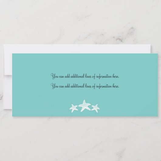 Turks en Caicos sparen de Datum het instappen pas Save The Date (Achterkant)