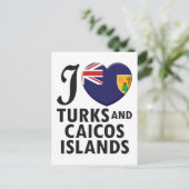 Turks- en Caicoseilanden. Briefkaart (Staand voorkant)