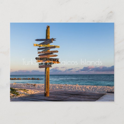 Turks- en Caicoseilanden Briefkaart (Voorkant)