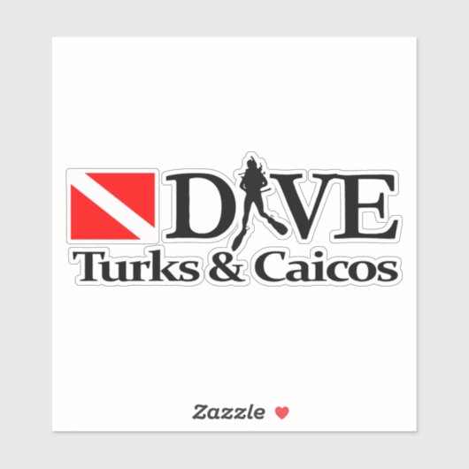 Turks- en Caicoseilanden DV4 Sticker (Vel)