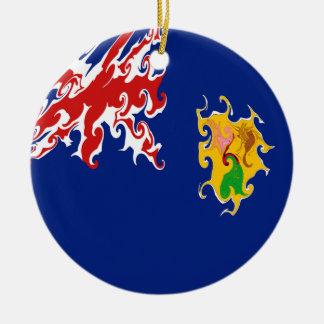 Turks- en Caicoseilanden Gnarly Flag Keramisch Ornament