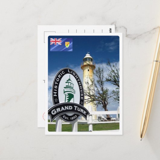 Turks- en Caicoseilanden - Gran Turk - Briefkaart (Voorkant / Achterkant in situ)