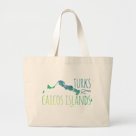 Turks- en Caicoseilanden Grote Tote Bag (Voorkant)