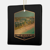 Turks- en Caicoseilanden Keramisch Ornament (Links)