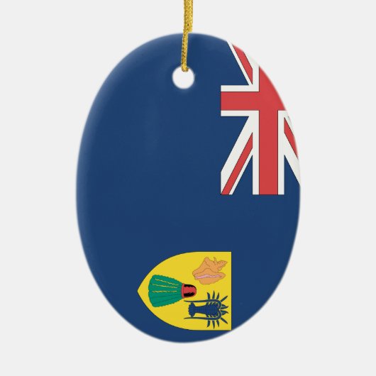 Turks- en Caicoseilanden Keramisch Ornament (Voorkant)