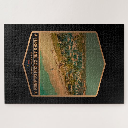 Turks- en Caicoseilanden Legpuzzel (Horizontaal)