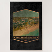 Turks- en Caicoseilanden Legpuzzel (Verticaal)