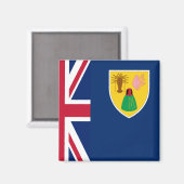 Turks- en Caicoseilanden Magneet (Voorkant / Achterkant)