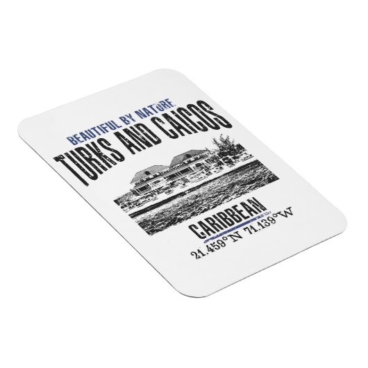 Turks- en Caicoseilanden Magneet (Rechterzijde)