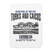 Turks- en Caicoseilanden Magneet (Verticaal)