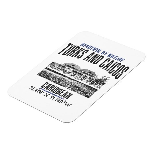 Turks- en Caicoseilanden Magneet (Linkerzijde)