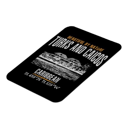 Turks- en Caicoseilanden Magneet (Linkerzijde)