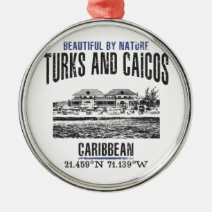 Turks- en Caicoseilanden Metalen Ornament