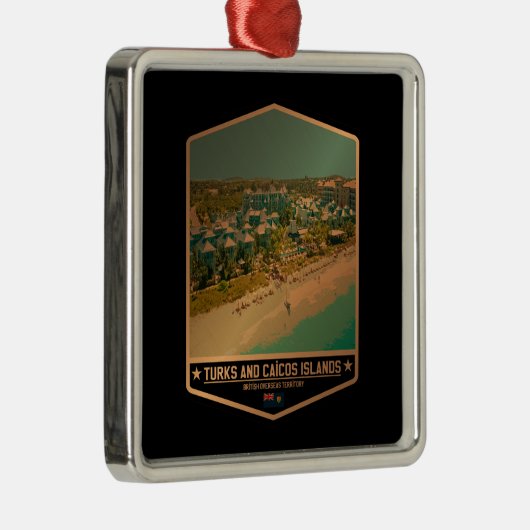Turks- en Caicoseilanden Metalen Ornament (Rechts)