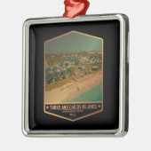 Turks- en Caicoseilanden Metalen Ornament (Links)