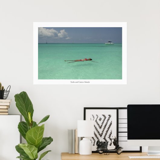 Turks- en Caicoseilanden Poster (Thuiskantoor)