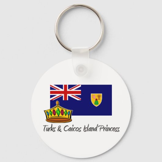 Turks- en Caicoseilanden prinses Sleutelhanger (Voorkant)