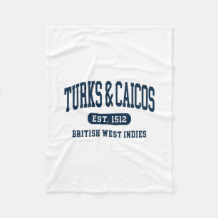 Turks- en Caicoseilanden Retro Preppy Throwck Souv Fleece Deken
