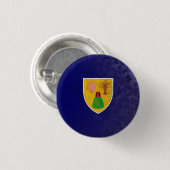 Turks- en Caicoseilanden Ronde Button 3,2 Cm (Voorkant /achterkant)