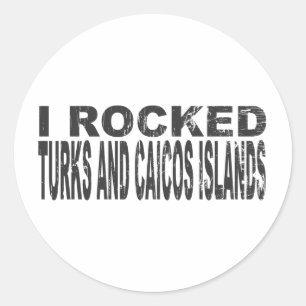 Turks- en Caicoseilanden Ronde Sticker