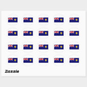 Turks- en Caicoseilanden Ronde Sticker (Vel)