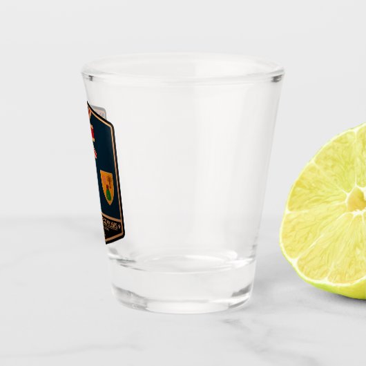 Turks- en Caicoseilanden Shot Glas (Rechts)