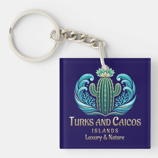 Turks- en Caicoseilanden Sleutelhanger (Voorkant)