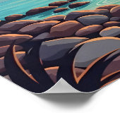 Turks- en Caicoseilanden tropische zonsondergang Poster (Hoek)