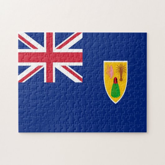 Turks- en Caicoseilanden - vlag - Legpuzzel (Horizontaal)