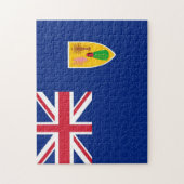 Turks- en Caicoseilanden - vlag - Legpuzzel (Verticaal)