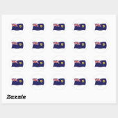 Turks- en Caicoseilanden Vlag Sticker (Vel)