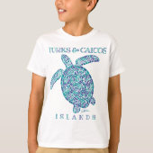Turks- en Caicoseilanden Zee Turtle T-shirt (Voorkant)