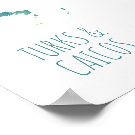 Turks en Caicoseuse Poster (Hoek)