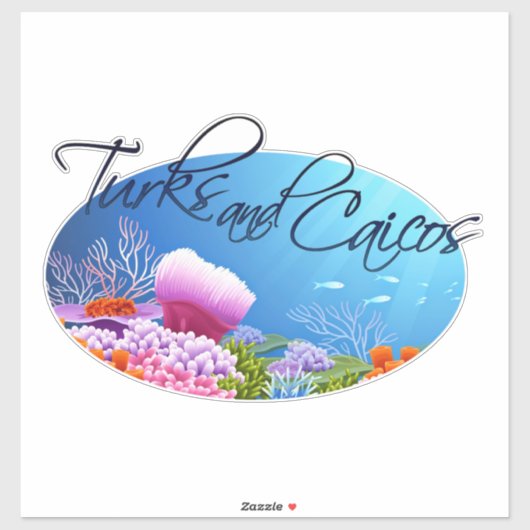 Turks en Caicoseuse Sticker (Vel)