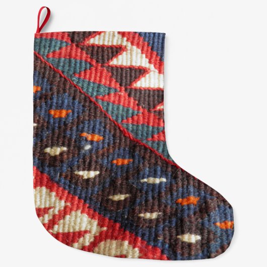 Turks exotisch Bohemisch Boho etnisch Perzisch tap Grote Kerstsok (Voorkant)