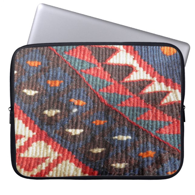 Turks exotisch Bohemisch Boho etnisch Perzisch tap Laptop Sleeve (Voorkant)