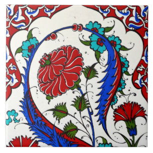 turks floreel ontwerp tegeltje