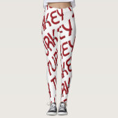 Turks fluittypografische patroon leggings (Voorkant)