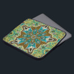 Turks geïnspireerd Elegant  kleurrijk gezicht Laptop Sleeve<br><div class="desc">De door het Turks geïnspireerde kleurrijke elegante   florale cirkel van de flora.</div>