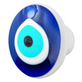 Turks glas nazar  keramische knop (Rechts)