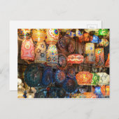 Turks glas voor verkoop op de Istanbul-markt Briefkaart (Voorkant / Achterkant)