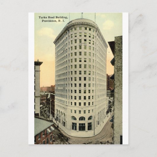 Turks Head Building Providence RI 1915 Briefkaart (Voorkant)