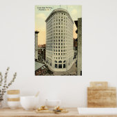 Turks Head Building Providence RI 1915 Vintage Poster (Keuken)