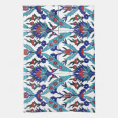 Turks Iznik Anatolia Bloemenmozaïek Patroon Theedoek (Verticaal)