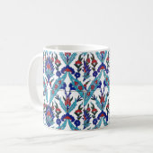 Turks Iznik Floral Pattern Koffiemok (Voorkant links)