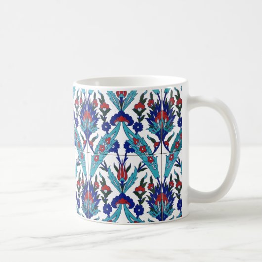 Turks Iznik Floral Pattern Koffiemok (Rechts)