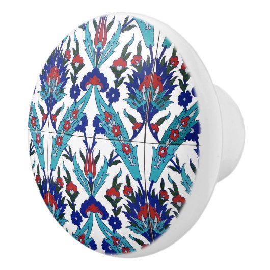 Turks-Iznik Floral Pattern-meubilair Keramische Knop (Rechts)