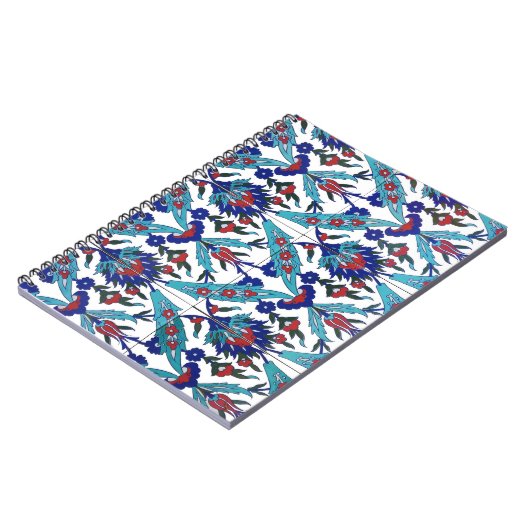 Turks Iznik Floral Pattern Notitieboek (Linkerzijde)