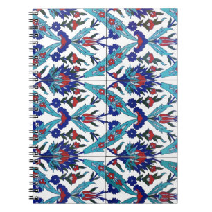 Turks Iznik Floral Pattern Notitieboek