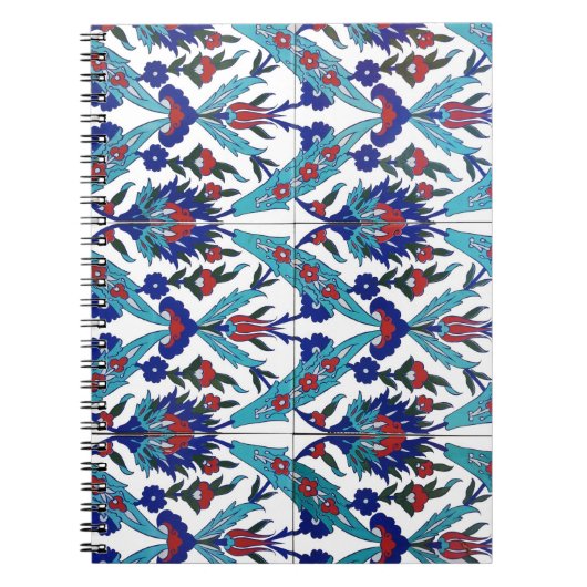 Turks Iznik Floral Pattern Notitieboek (Voorkant)